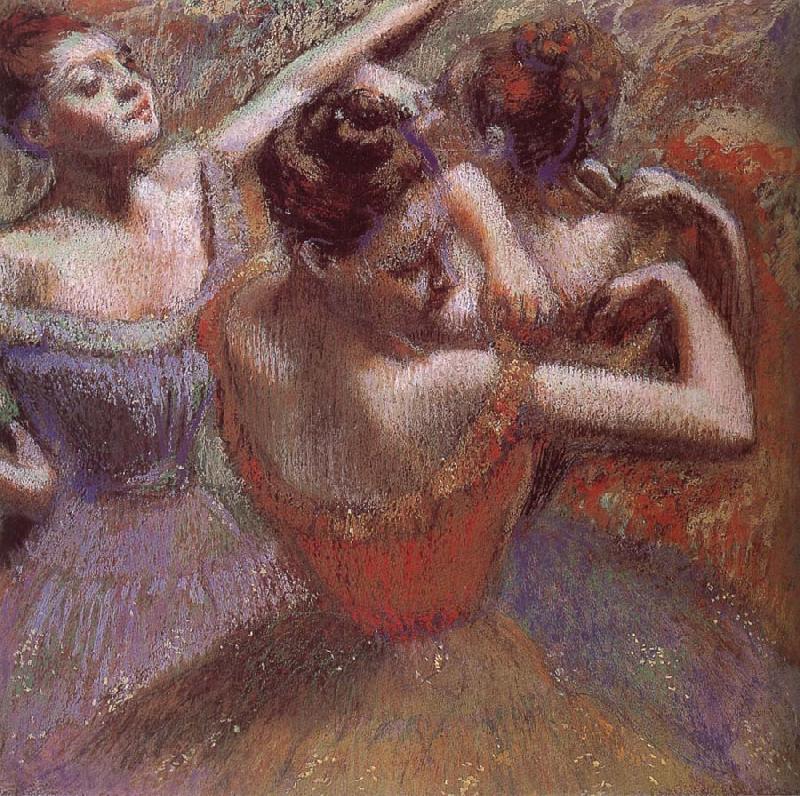 Edgar Degas Dancer triming dress Norge oil painting art